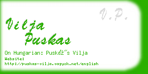 vilja puskas business card